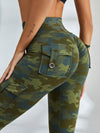 ZASUWA Female High Waist Camouflage Leggings