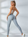 ZASUWA Female Ribbed Cross Back Bubble Textured Tracksuit