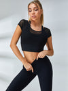 ZASUWA Female Mesh Breathable Bubble Textured Tracksuit