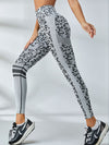 ZASUWA Female Leopard Scrunch Bum Quick-dry Leggings