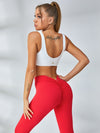 ZASUWA Female Scrunch Bum Deep V Back Leggings