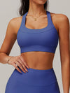 ZASUWA Female Solid Color Hollow Out U Collar Quick Dry Sports Bras