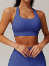 ZASUWA Female Solid Color Hollow Out U Collar Quick Dry Sports Bras