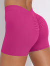 ZASUWA Female V-shape Waist Scrunch Bum Spandex Gym Booty Shorts