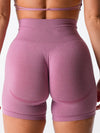 ZASUWA Female Quick-dry Scrunch Bum Seamless Spandex Gym Booty Shorts