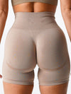 ZASUWA Female Quick-dry Scrunch Bum Seamless Spandex Gym Booty Shorts