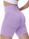 ZASUWA Female Quick-dry Scrunch Bum Seamless Spandex Gym Booty Shorts