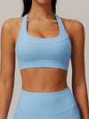 ZASUWA Female Solid Color Hollow Out U Collar Quick Dry Sports Bras