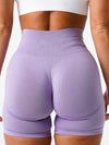 ZASUWA Female Quick-dry Scrunch Bum Seamless Spandex Gym Booty Shorts