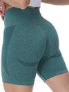 ZASUWA Female Quick-dry Scrunch Bum Seamless Spandex Gym Booty Shorts