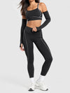 ZASUWA Female Sexy Contrast color Stripes Thumbhole Tracksuit