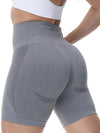 ZASUWA Female Quick-dry Scrunch Bum Seamless Spandex Gym Booty Shorts