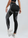 ZASUWA Female Contrast Color Scrunch Bum Seamless Quick-dry Leggings