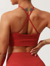 ZASUWA Female Hollow Out Cross Back Sports Bras