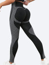 ZASUWA Female Contrast Color Scrunch Bum Seamless Quick-dry Leggings