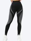 ZASUWA Female Contrast Color Scrunch Bum Seamless Quick-dry Leggings