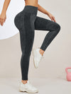 ZASUWA Female Denim Scrunch Bum High-rise Leggings