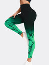 ZASUWA Female Hot Tie-dye Ombre Scrunch Bum Leggings