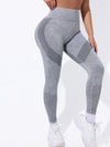 ZASUWA Female Denim Heart-shape Scrunch Bum Leggings