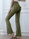 ZASUWA Female Flare Pocket Scrunch Bum Cargo Leggings