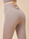 ZASUWA Female Twist Cutout Hip-lift Leggings