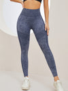 ZASUWA Female Denim Scrunch Bum High-rise Leggings