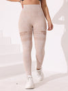 ZASUWA Female Fishnet Denim Scrunch Bum High-rise High-waisted Leggings