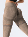 ZASUWA Female Fishnet Denim Scrunch Bum Hip-lift Leggings