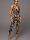 🖤ZASUWA Female Leopard Print U Collar Jumpsuit