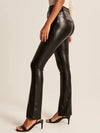 ZASUWA Female Faux Leather Split Pocket Leggings