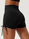 ZASUWA Female Drawstring Hip-lift Spandex Gym Booty Shorts