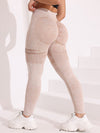 ZASUWA Female Fishnet Denim Scrunch Bum High-rise High-waisted Leggings