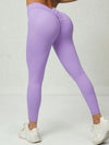 ZASUWA Female Scrunch Bum Deep V Back Leggings