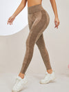 ZASUWA Female Denim Scrunch Bum High-rise Leggings