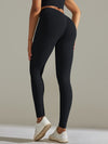 ZASUWA Female Ribbed Hip-lift Quick Dry Elastic Tight Leggings