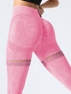 ZASUWA Female Fishnet Denim Scrunch Bum Hip-lift Leggings