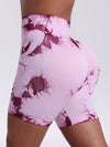 ZASUWA Female Seamless Hot Tie-dye Skinny Shorts