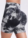 ZASUWA Female Seamless Hot Tie-dye Skinny Shorts