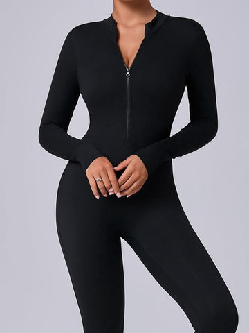 ZASUWA Female Zipper with Chest Pads Jumpsuit