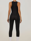 ZASUWA Female  "Patchwork" Style Zipper Jumpsuit