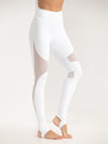 ZASUWA Female Lift Leggings High Waist Stretch Mesh Stitching Leggings