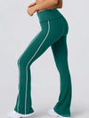 ZASUWA Female Stripes Flare High-rise Leggings