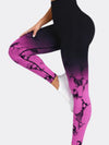 ZASUWA Female Hot Tie-dye Ombre Scrunch Bum Leggings