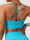 ZASUWA Female Hollow Out Cross Back Sports Bras