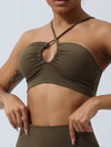 ZASUWA Female Hollow Out Cross Back Sports Bras