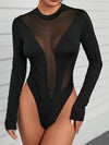 ZASUWA Female Sexy Mesh Bodysuit