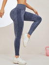 ZASUWA Female Denim Scrunch Bum High-rise Leggings