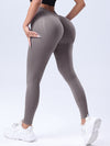 ZASUWA Female Sexy Deep V Back Scrunch Bum Leggings