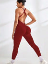 ZASUWA Female Cross Back Scrunch Bum Jumpsuit