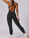 ZASUWA Female Zipper Cutout Scrunch Bum Jumpsuit